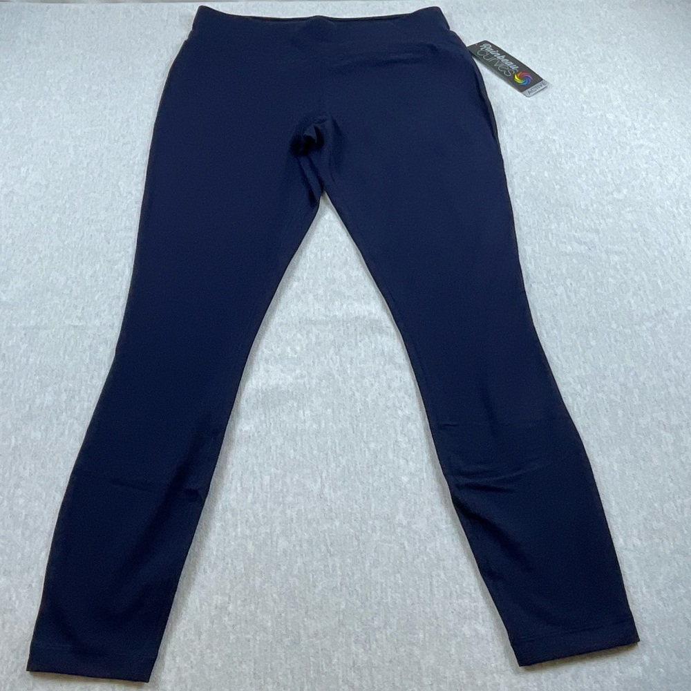 RAINBEAU CURVES COTTON BLEND WOMEN’S CURVE BASIX LEGGINGS SIZE: 14/16 COLOR:NAVY